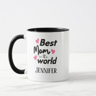 Beste Mutter der Welt mit Namen und Foto Tasse