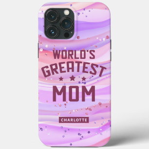 Beste Mutter der Welt Muttertag Lila Glitter Case-Mate iPhone Hülle