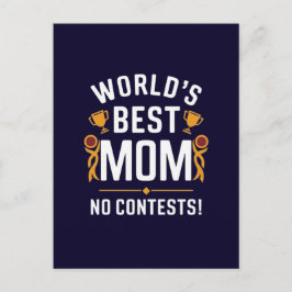 Beste Mutter der Welt ohne Frage Postkarte