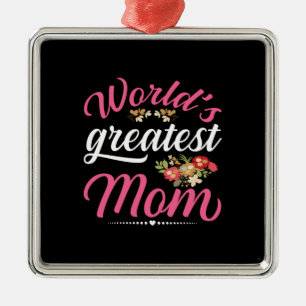 Beste Mutter der Welt Ornament Aus Metall