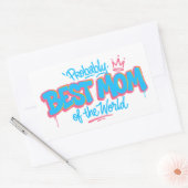 Beste Mutter der Welt Rechteckiger Aufkleber (Umschlag)