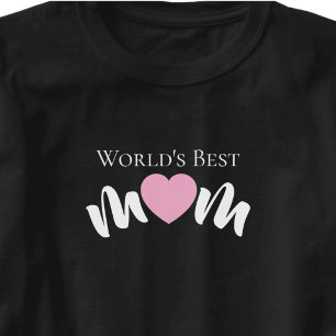 Beste Mutter der Welt Süßes Herz Elegant Praktisch T-Shirt