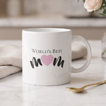 Beste Mutter der Welt Süßes Herz Weiß Elegant