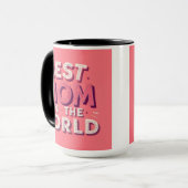Beste Mutter der Welt Tasse (Vorderseite Links)