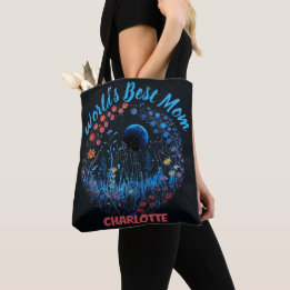 Beste Mutter der Welt Whimsical Wildblumen Boho Mo Tasche