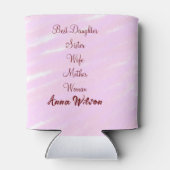 Beste Mutter Ehefrau Tochter hinzufügen Namen Text Dosenkühler (Rückseite)
