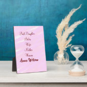 Beste Mutter Ehefrau Tochter hinzufügen Namen Text Fotoplatte (Seite)