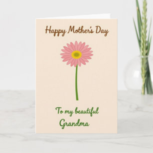 Beste Mutter Elegante Schriftkarte Karte