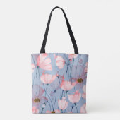 Beste Mutter – Elegantes florales Wasserfarben-Des Tasche (Rückseite)