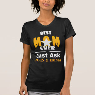 Beste Mutter ever Frag einfach ... Personalisierte T-Shirt