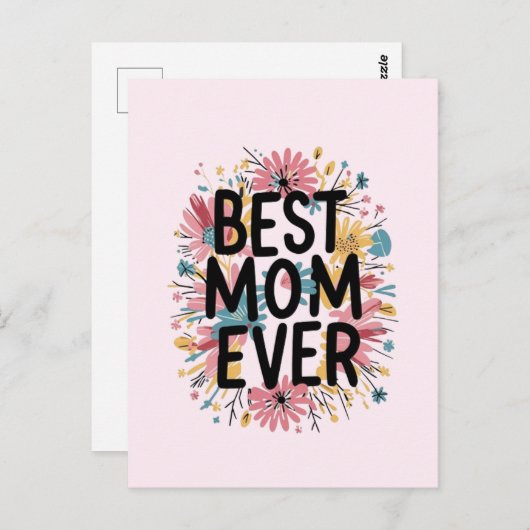 Beste Mutter ever Postkarte (Vorne/Hinten)