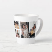 Beste-Mutter-Foto-Collage-Tasse Milchtasse (Rechte Ecke)