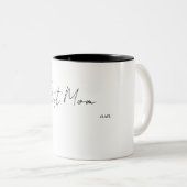 Beste Mutter – Freundschaftstasse Zweifarbige Tasse (VorderseiteRechts)