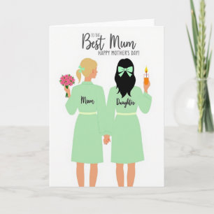 Beste Mutter, Frohen Muttertag Grußkarte Karte
