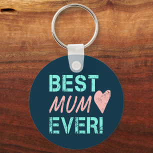 Beste Mutter für Vintage Mama Herz für Muttertag Schlüsselanhänger