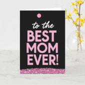 Beste-Mutter-Glitter-Musterkarte Karte (Gelbe Blume)