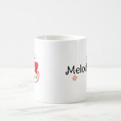 Beste Mutter glücklich Mutter Tag einfach handgesc Kaffeetasse (Mittel)