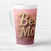 Beste Mutter Goldschrift Milchtasse (Linke Ecke)