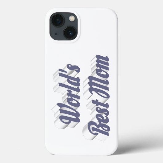 Beste Mutter grauer Text Case-Mate iPhone Hülle (Rückseite)