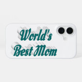 Beste Mutter grüner Text iPhone 16 Hülle (Rückseite (Horizontal))