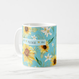 Beste Mutter hört Sonnenblume Citrus Blossom Kaffeetasse