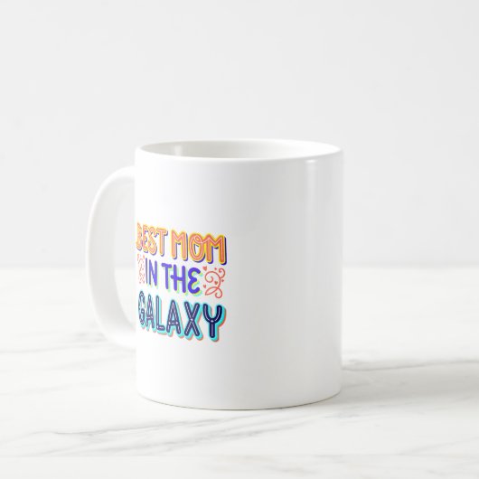 Beste Mutter in der Galaxie Kaffeetasse (Vorderseite Links)