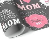 Beste Mutter in der ganzen Welt Geschenkpapier (Rolleneckpunkt)