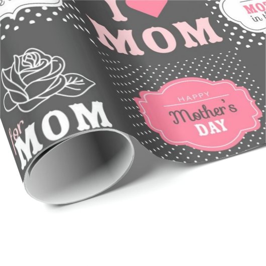 Beste Mutter in der ganzen Welt Geschenkpapier (Rolleneckpunkt)