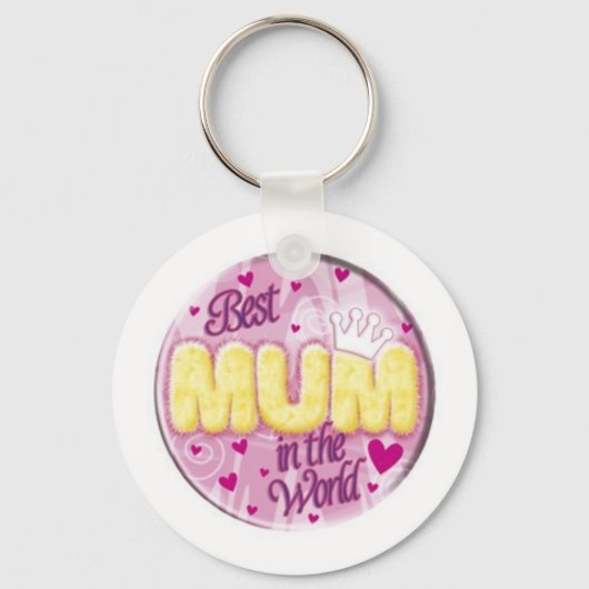 beste Mutter in der Welt Schlüsselanhänger (Vorderseite)