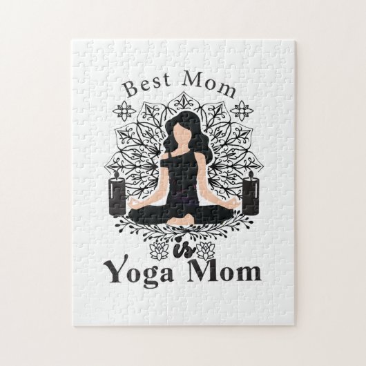 Beste Mutter ist Yoga Mama Puzzle (Vertikal)