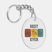 Beste Mutter je - 100 % reine Chemie Schlüsselanhänger (Vorderseite links)