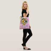 Beste Mutter je 3 Foto Collage Coral Amethyst Tasche (Am Model)