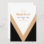 Beste Mutter je Ankündigung (Vorne/Hinten)