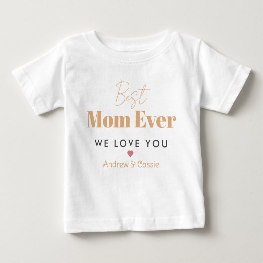 Beste Mutter je Baby T-shirt (Vorderseite)