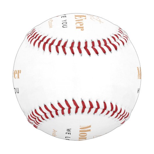 Beste Mutter je Baseball (Rückseite)