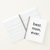 Beste Mutter. je dunkel. Notizblock (Innenseite)