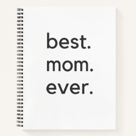 Beste Mutter. je dunkel. Notizblock