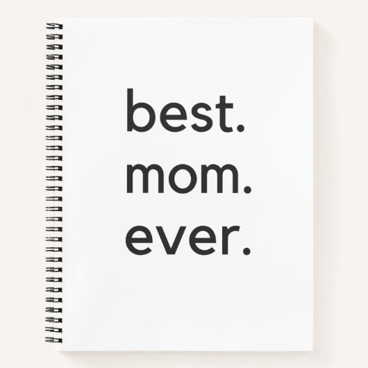 Beste Mutter. je dunkel. Notizblock (Vorderseite)