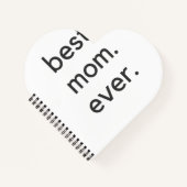 Beste Mutter. je dunkel. Notizblock (Vorderseite)