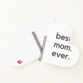 Beste Mutter. je dunkel. Notizblock (Innenseite)