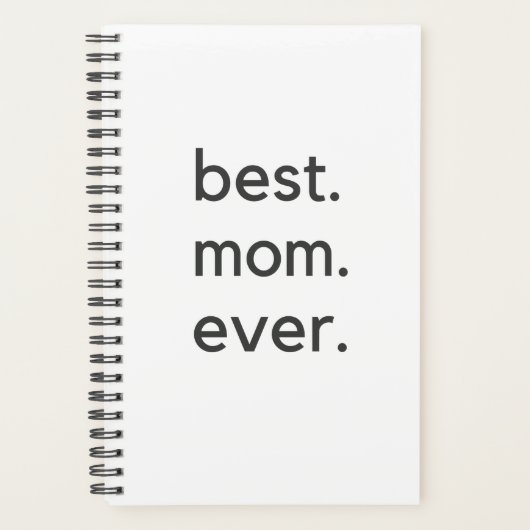 Beste Mutter. je dunkel. Planer (Vorderseite)