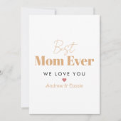 Beste Mutter je Einladung (Vorderseite)