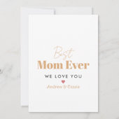 Beste Mutter je Einladung (Rückseite)