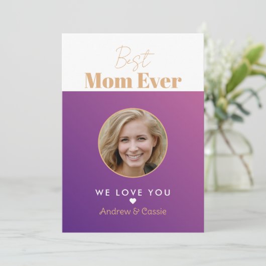 Beste Mutter je Einladung (Stehend Vorderseite)