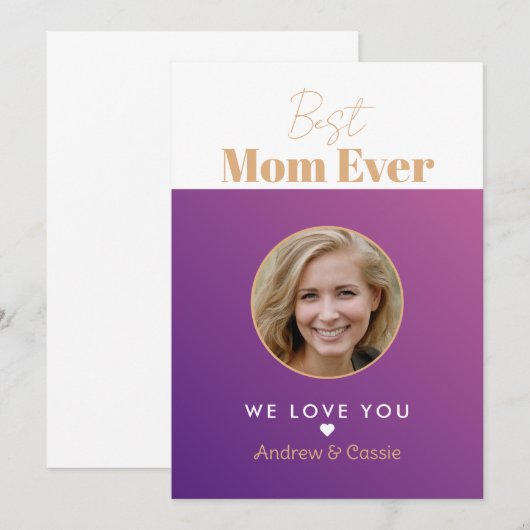 Beste Mutter je Einladung (Vorne/Hinten)