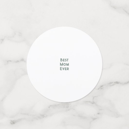 Beste Mutter je elegante Blumenäste Konfetti (Klein Vorderseite)