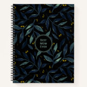 Beste Mutter je elegante Blumenäste Notizblock (Vorderseite)