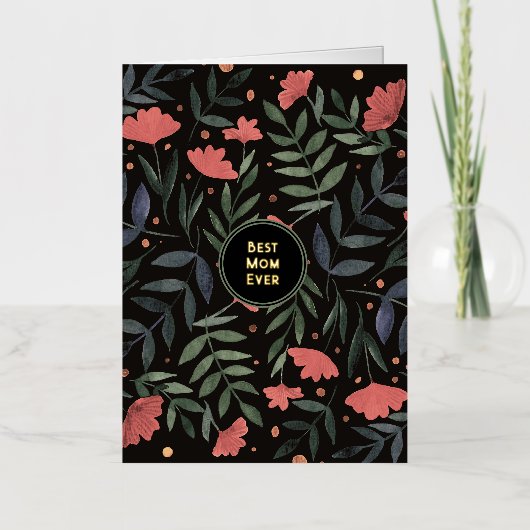 Beste Mutter je eleganter Retro-Zaubergarten (Vorderseite)