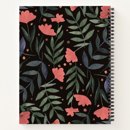 Beste Mutter je eleganter Retro-Zaubergarten Notizblock (Rückseite)