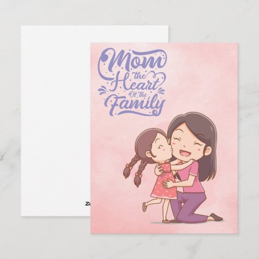 Beste Mutter je Feiertagskarte (Vorne/Hinten)